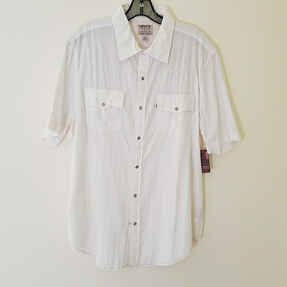 MENS LEVI'S WHITE SHIRTS SIZE L